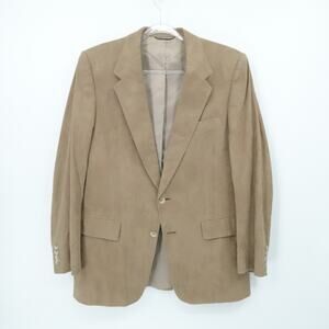 Vintage Christian Dior Blazer Mens 42 Suede Sport Coat Jacket Joske's USA 90s